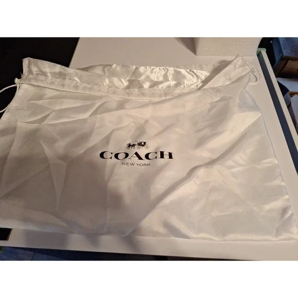 NWT Coach CW392 Zip Top Shoulder Bag Crossbody W/ Heart Print In Chalk - Picture 14 of 15